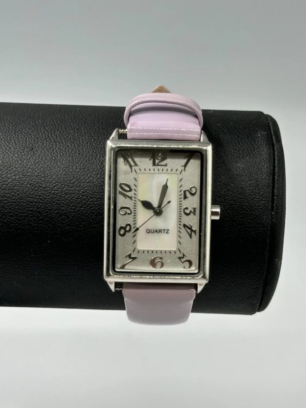 J. Jill Watch Women Silver Tone Purple Patent Leather Band New Battery 9